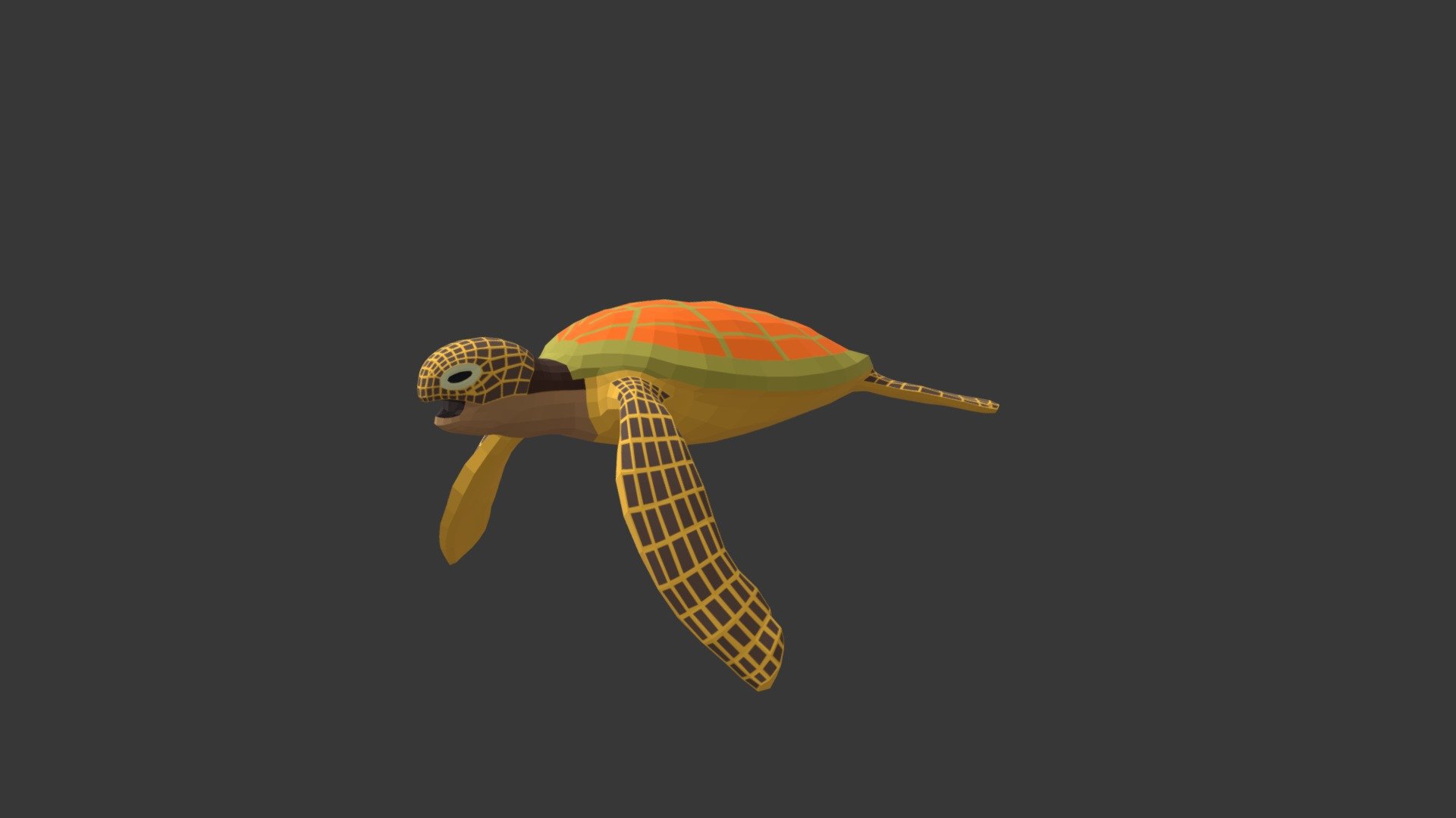 Green Turtle 3d model