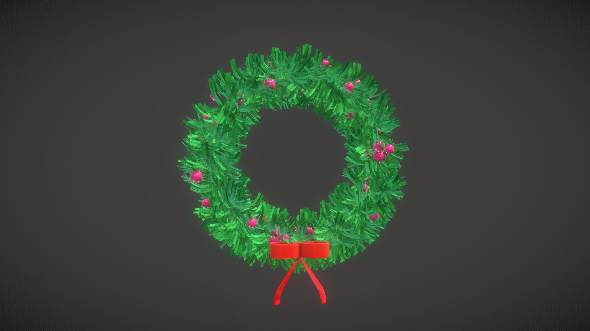 Christmas Wreath 3d model