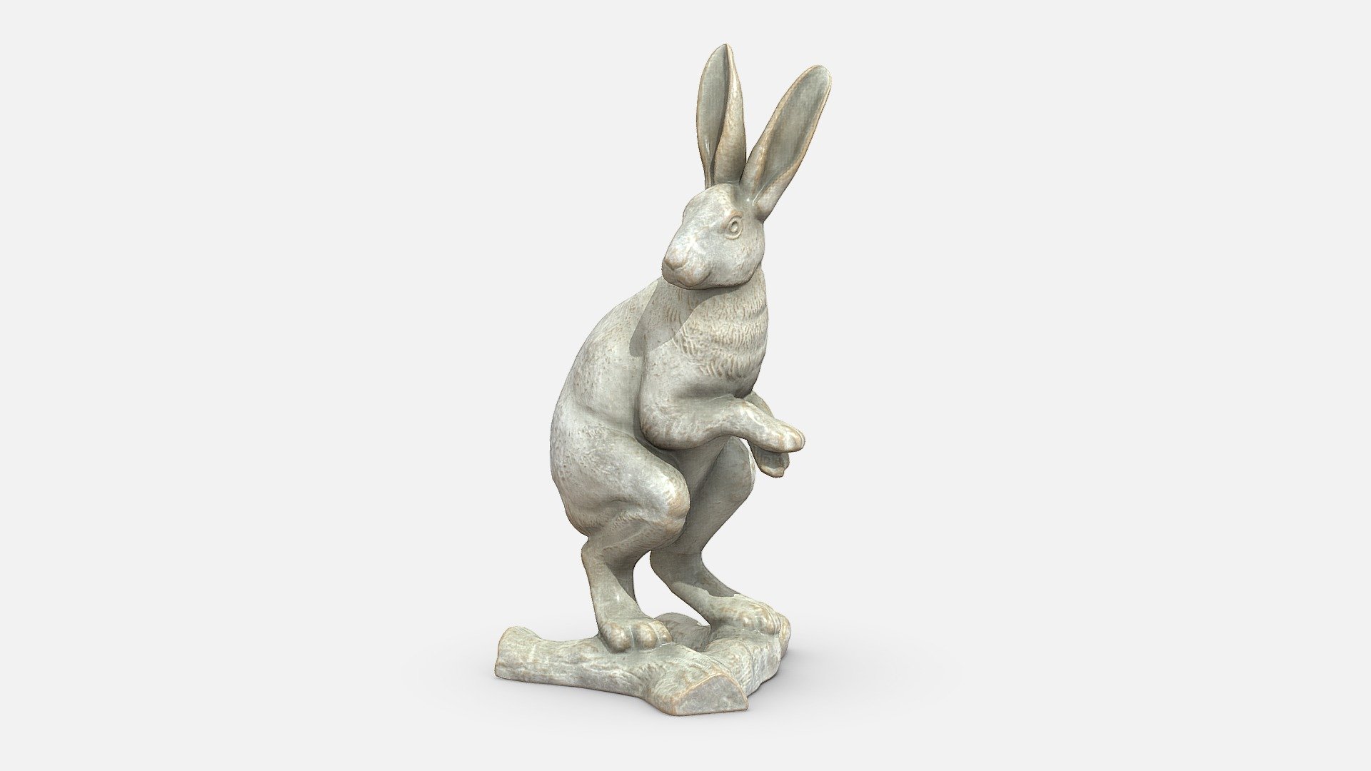 Sitting Hare / Sculpture / 3D model 3d model