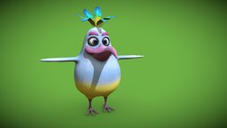 cartoon exotic bird