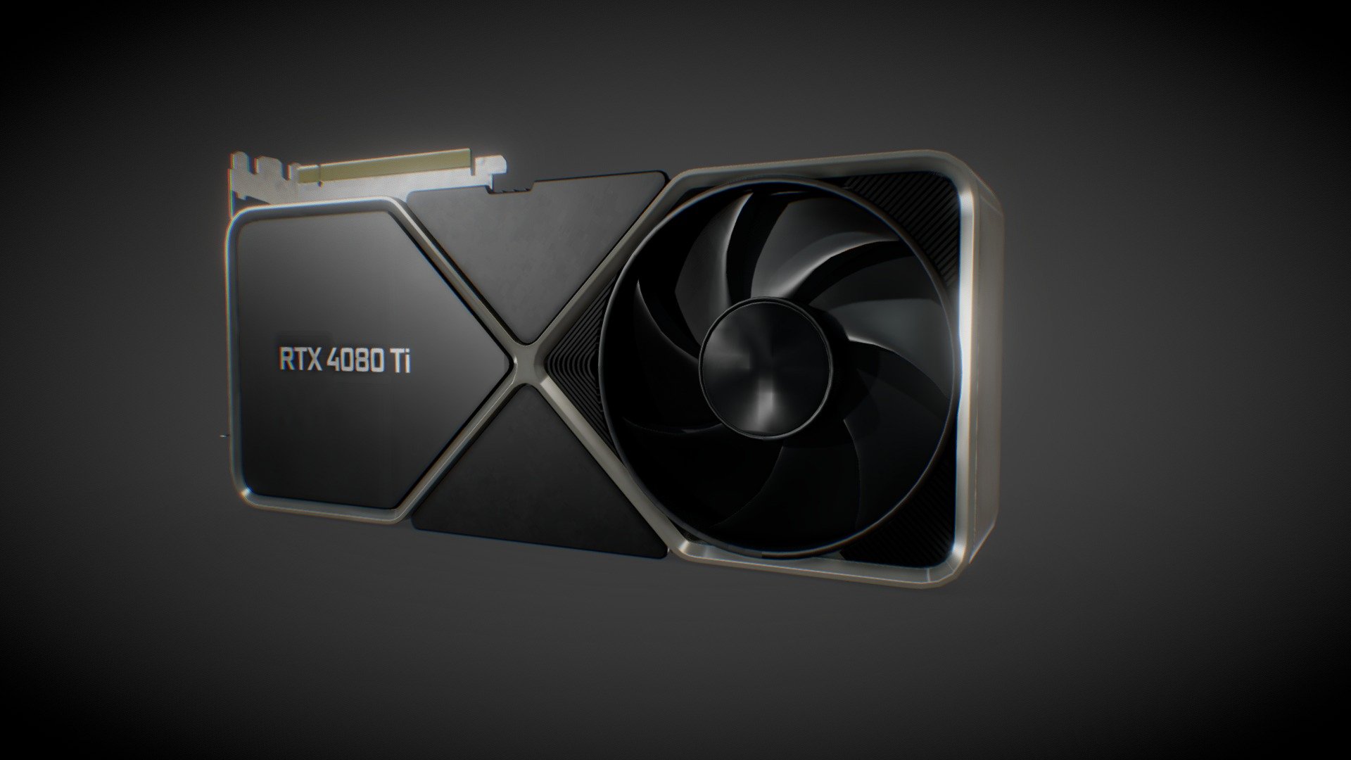 NVIDIA GeForce RTX 4080 Ti GPU 3d model