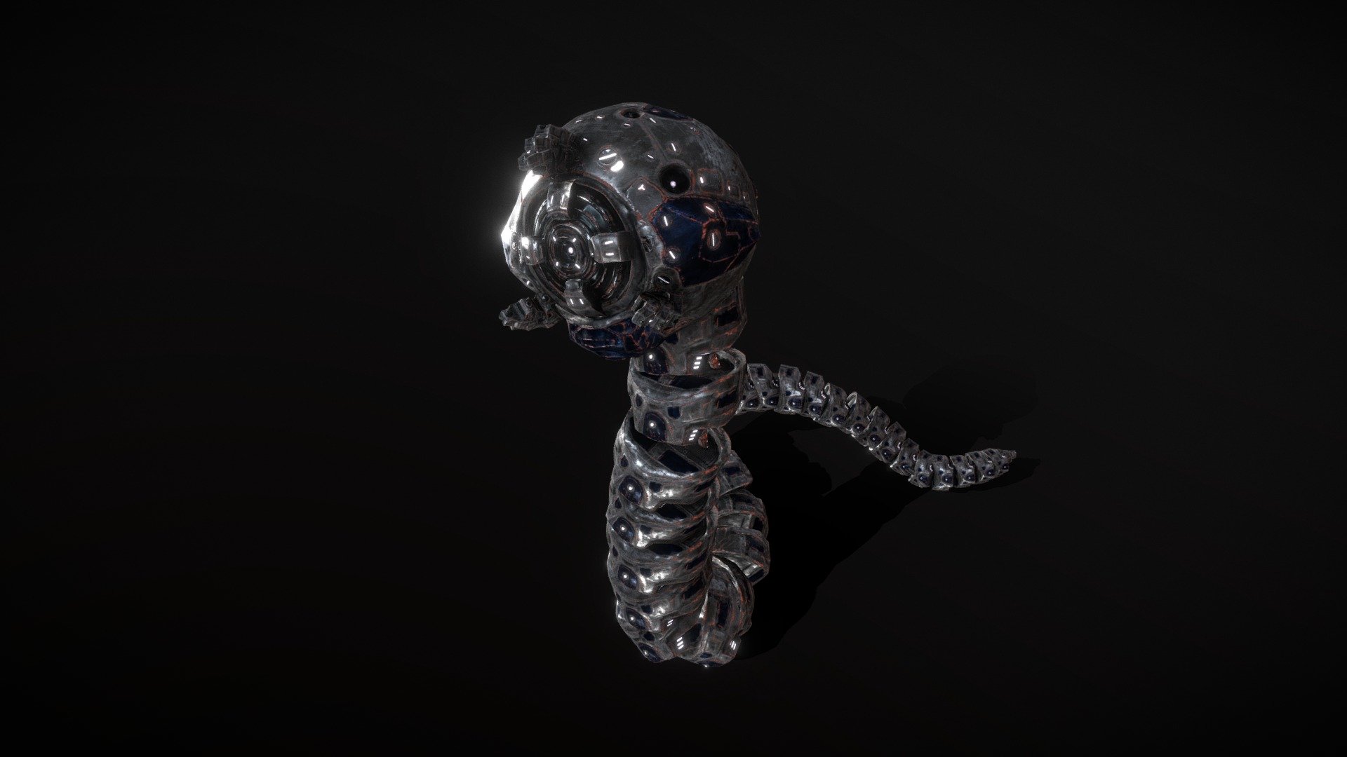 Robot worm 3d model