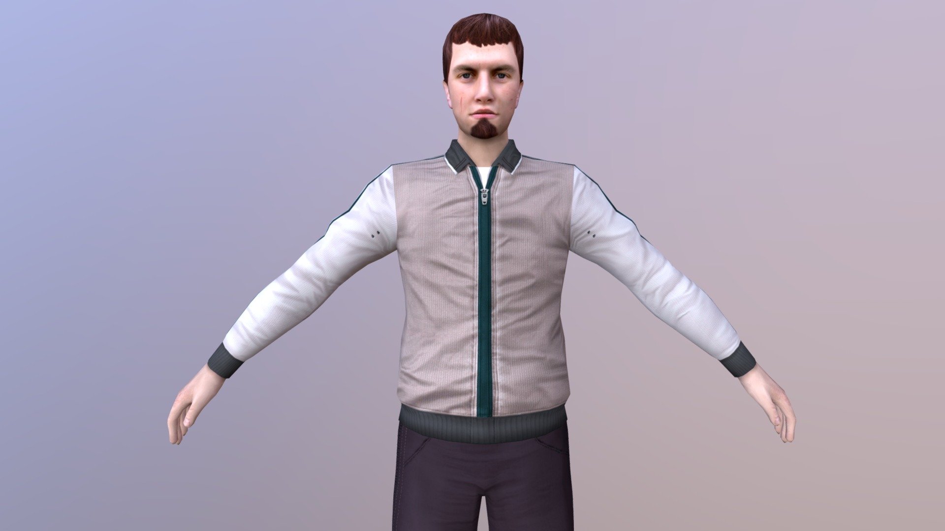 MAN 17 -WITH 250 ANIMATIONS 3d model