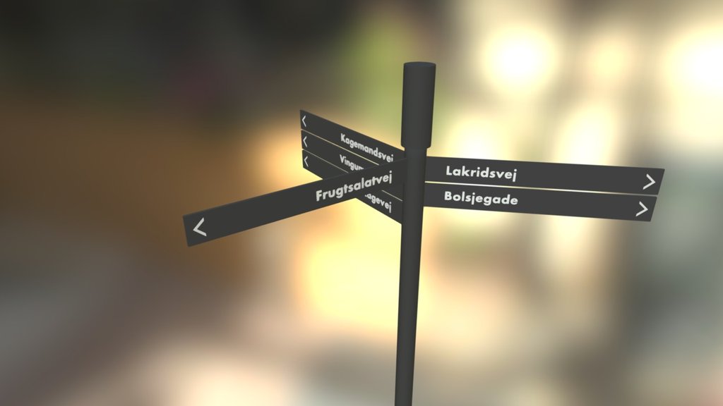 Fingerpost 3d model