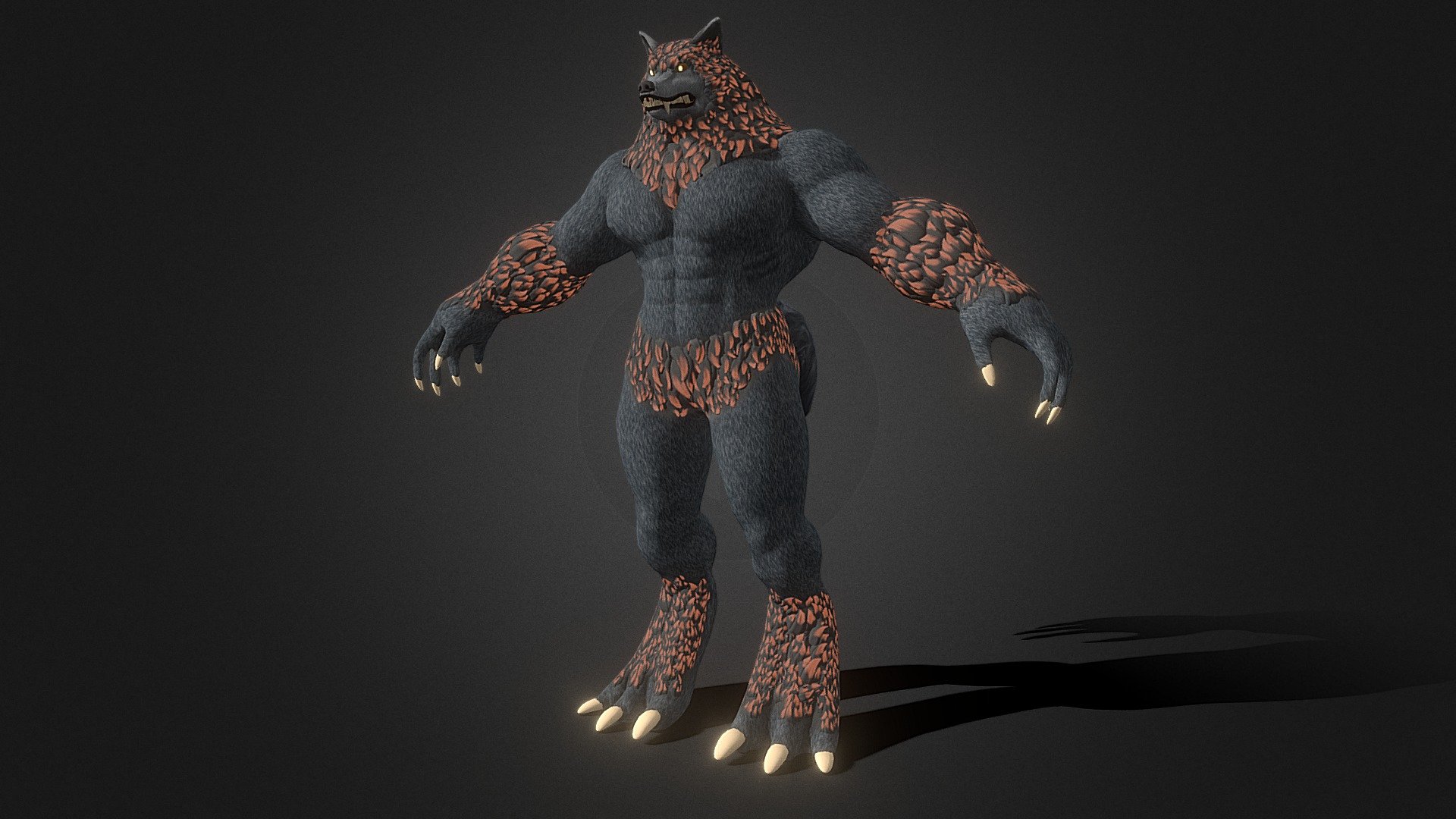 Monster Werewolf 3d model