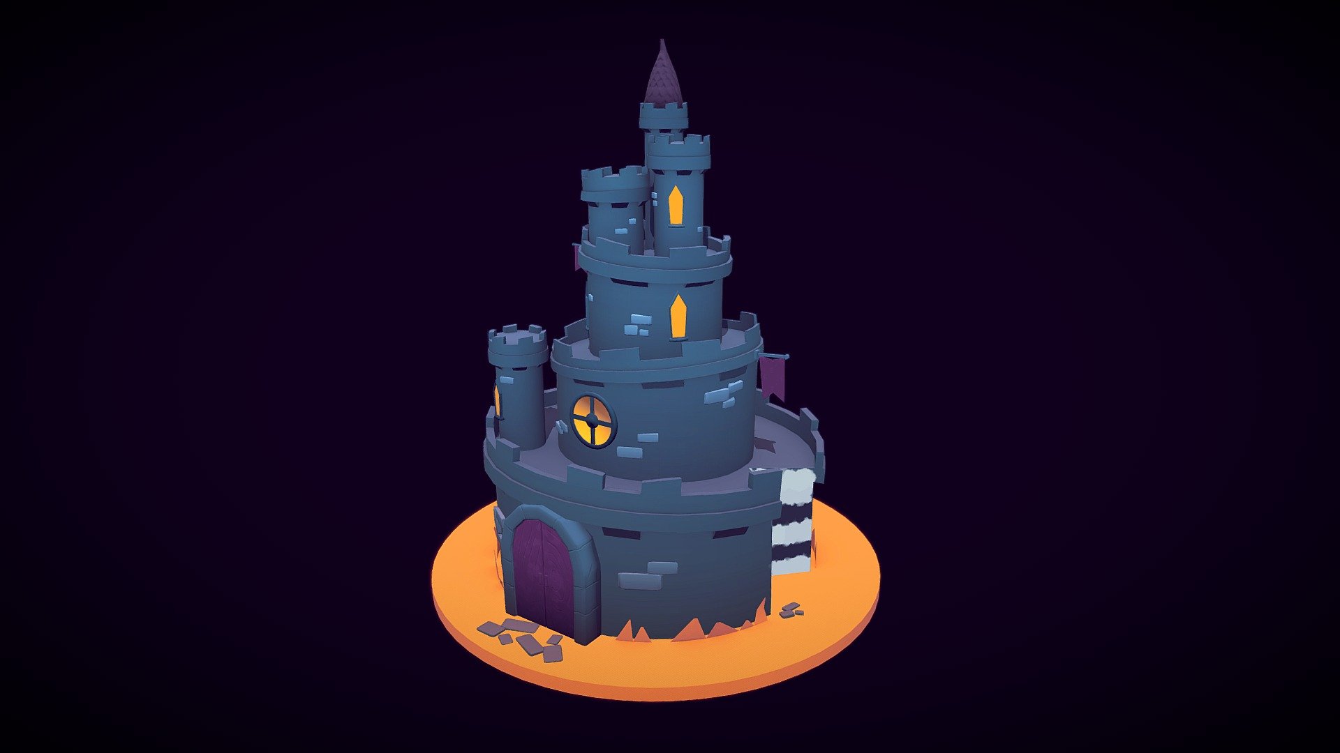 Castle Cake 3d model