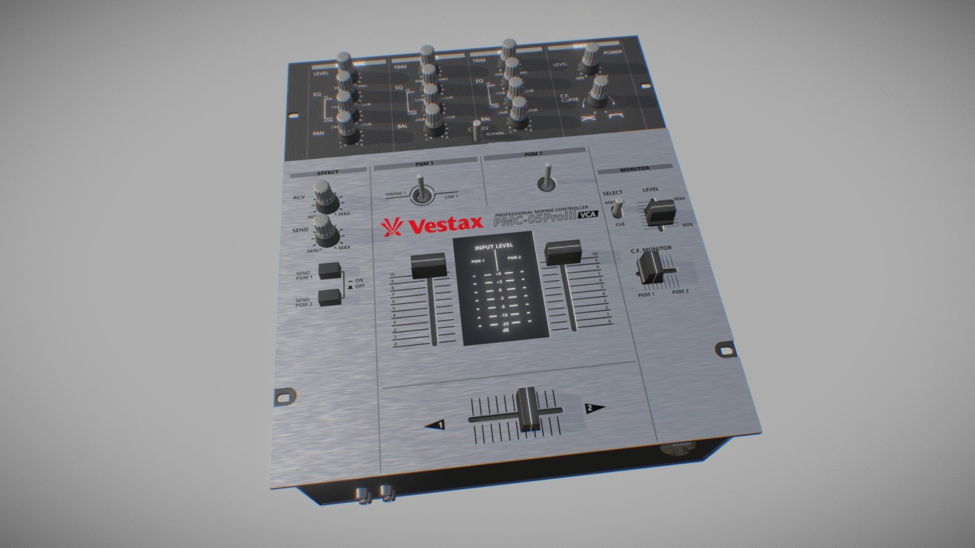 Vestax PMC-05 MK3 DJ Mixer 3d model