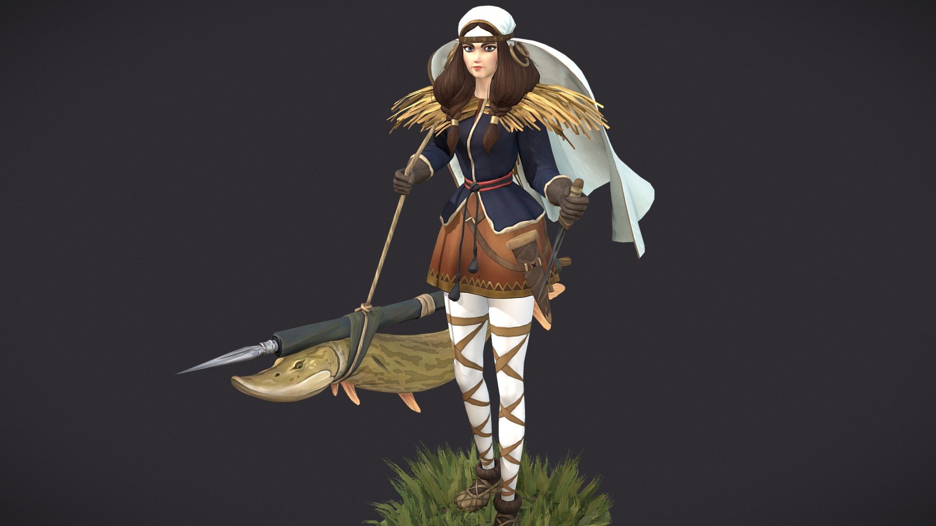 Fishergirl 3d model