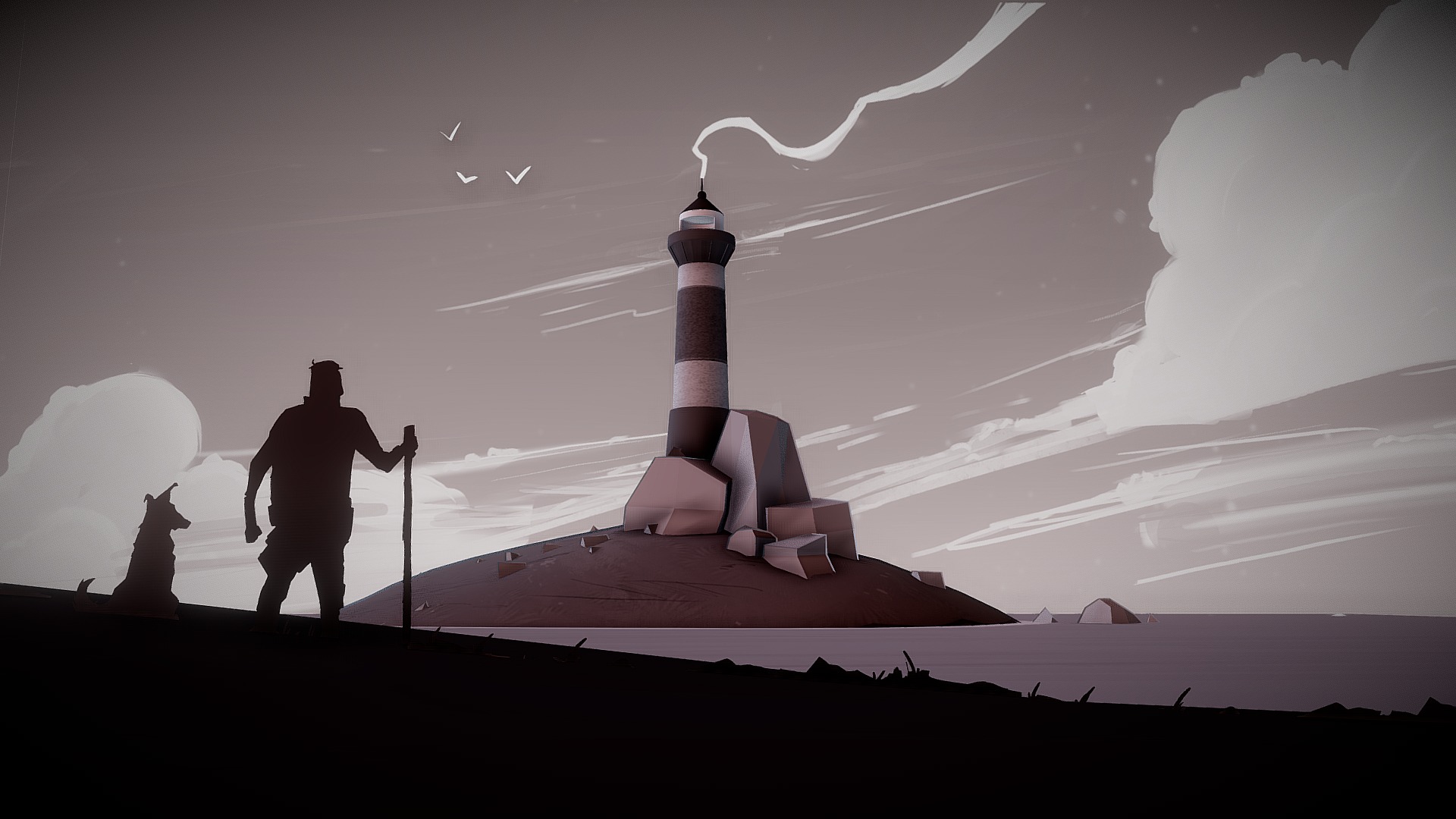 A journey to the lighthouse 3d model