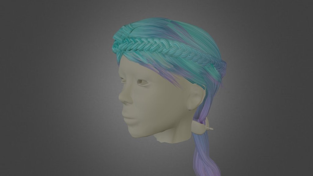 hair wip v4.0 3d model