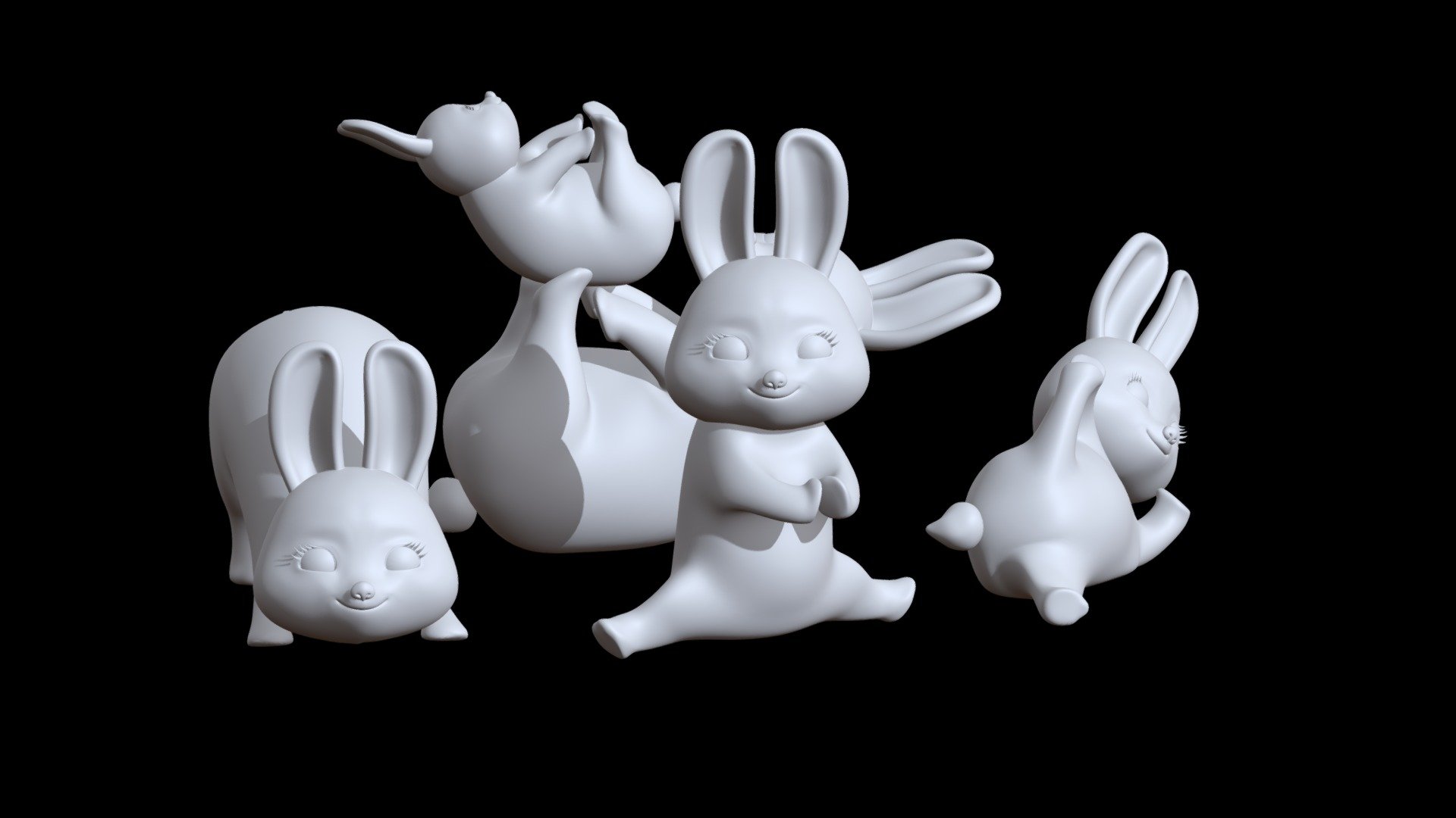 Hares 3d model