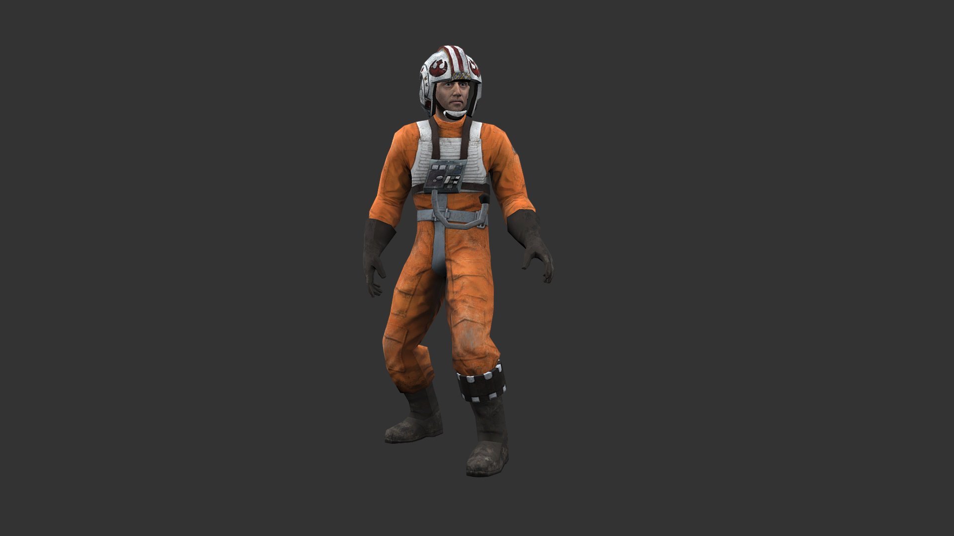 Rebel Pilot 3d model