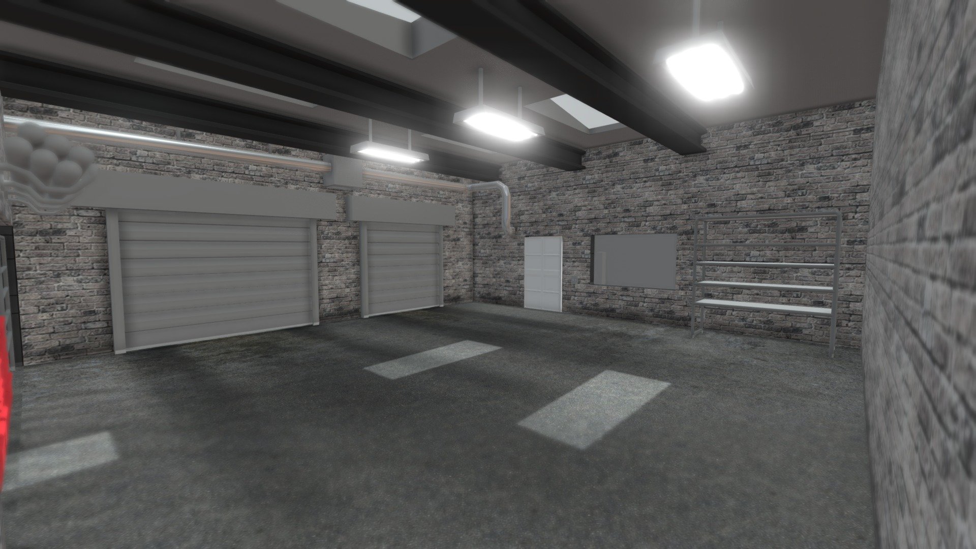 Car Garage V2 WIP 3d model