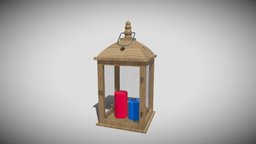 Wood Lantern 01