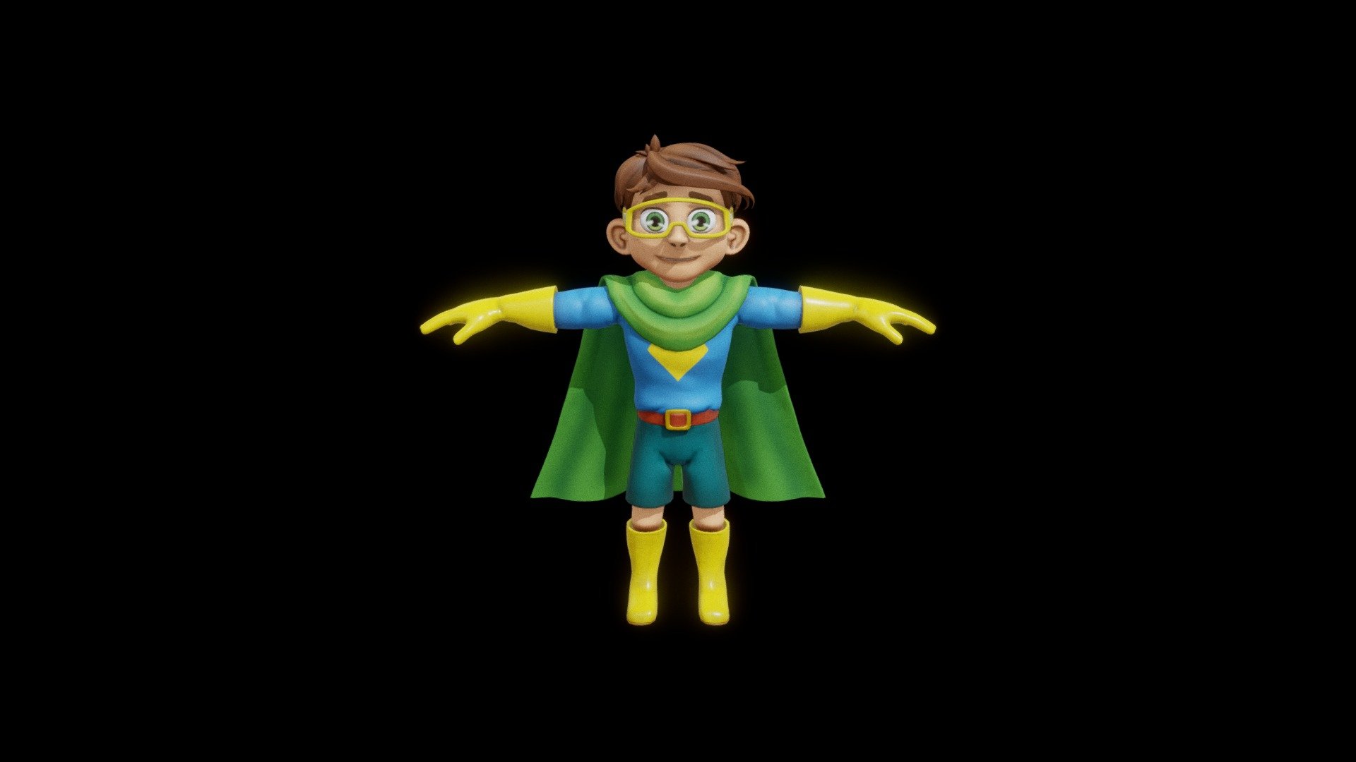 Hero Boy 3d model