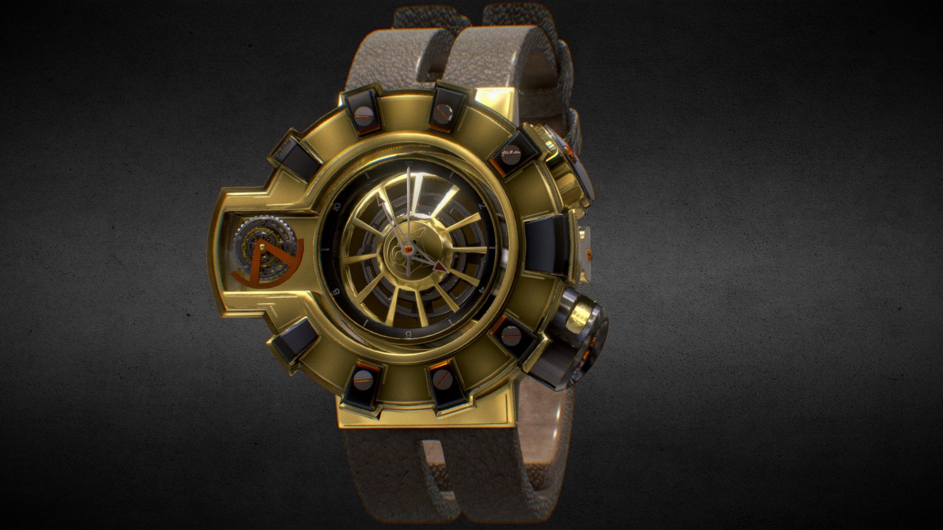 Shiba Coin Watch 3d model