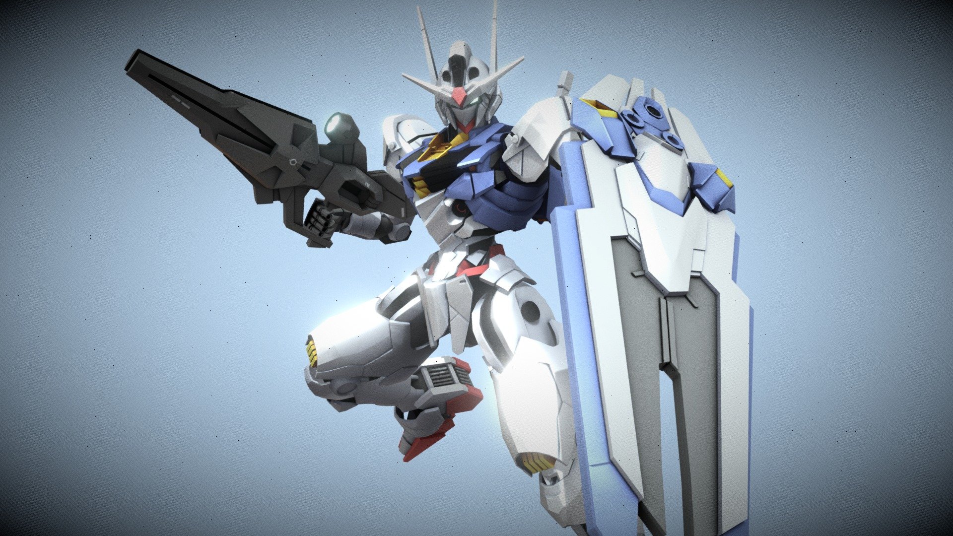 XVX-016 Gundam Aerial 3d model