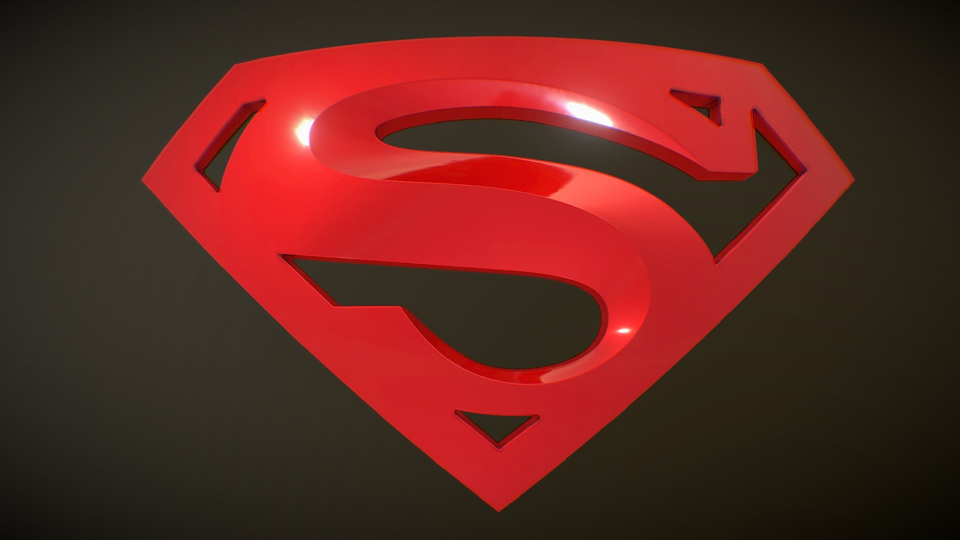 Superman Returns Shield 3d model