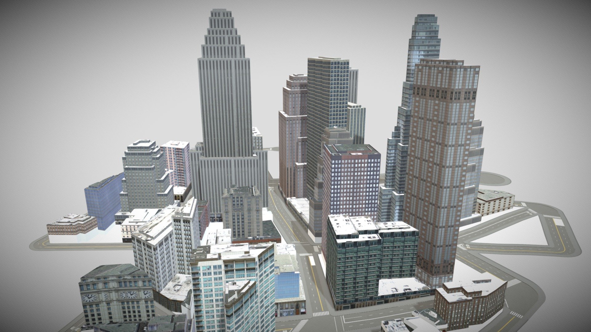 Imaginary city I 3d model