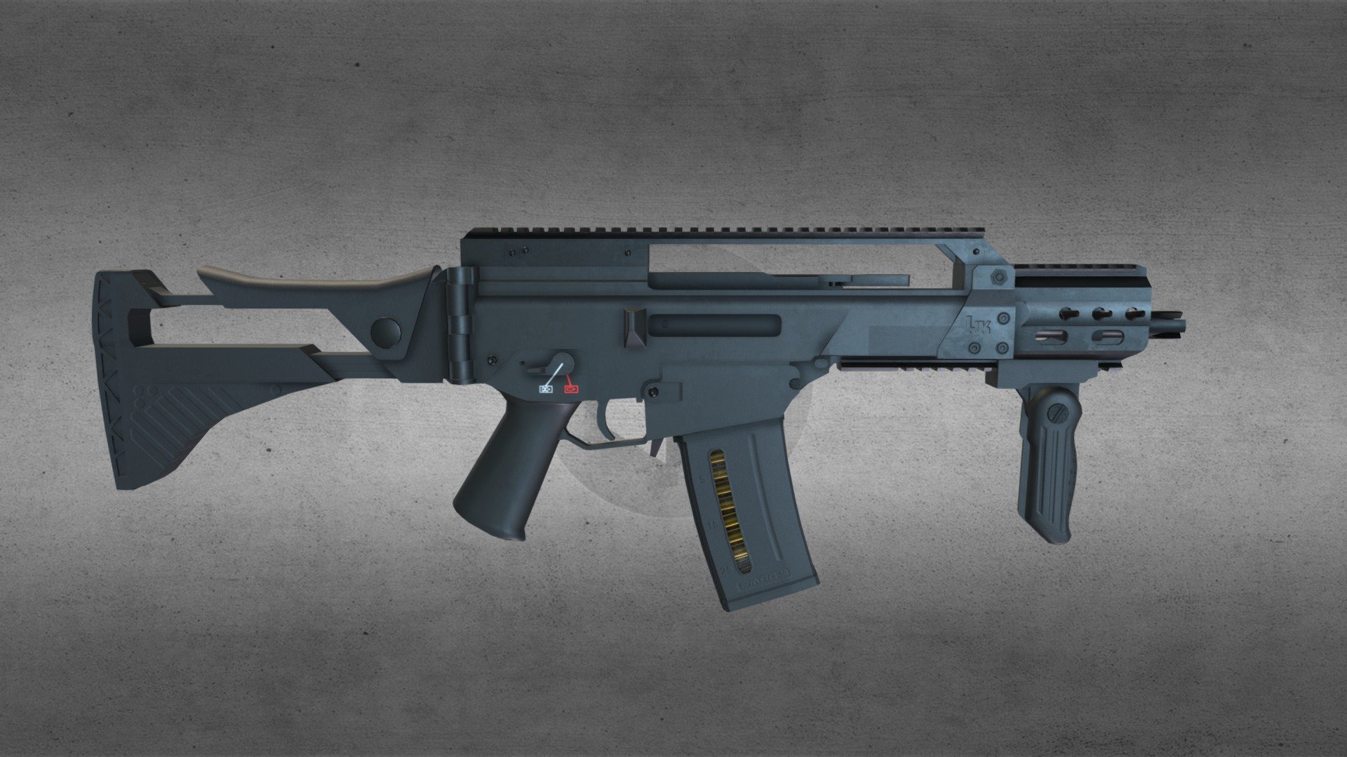 G36C (UK Police Setup) 3d model