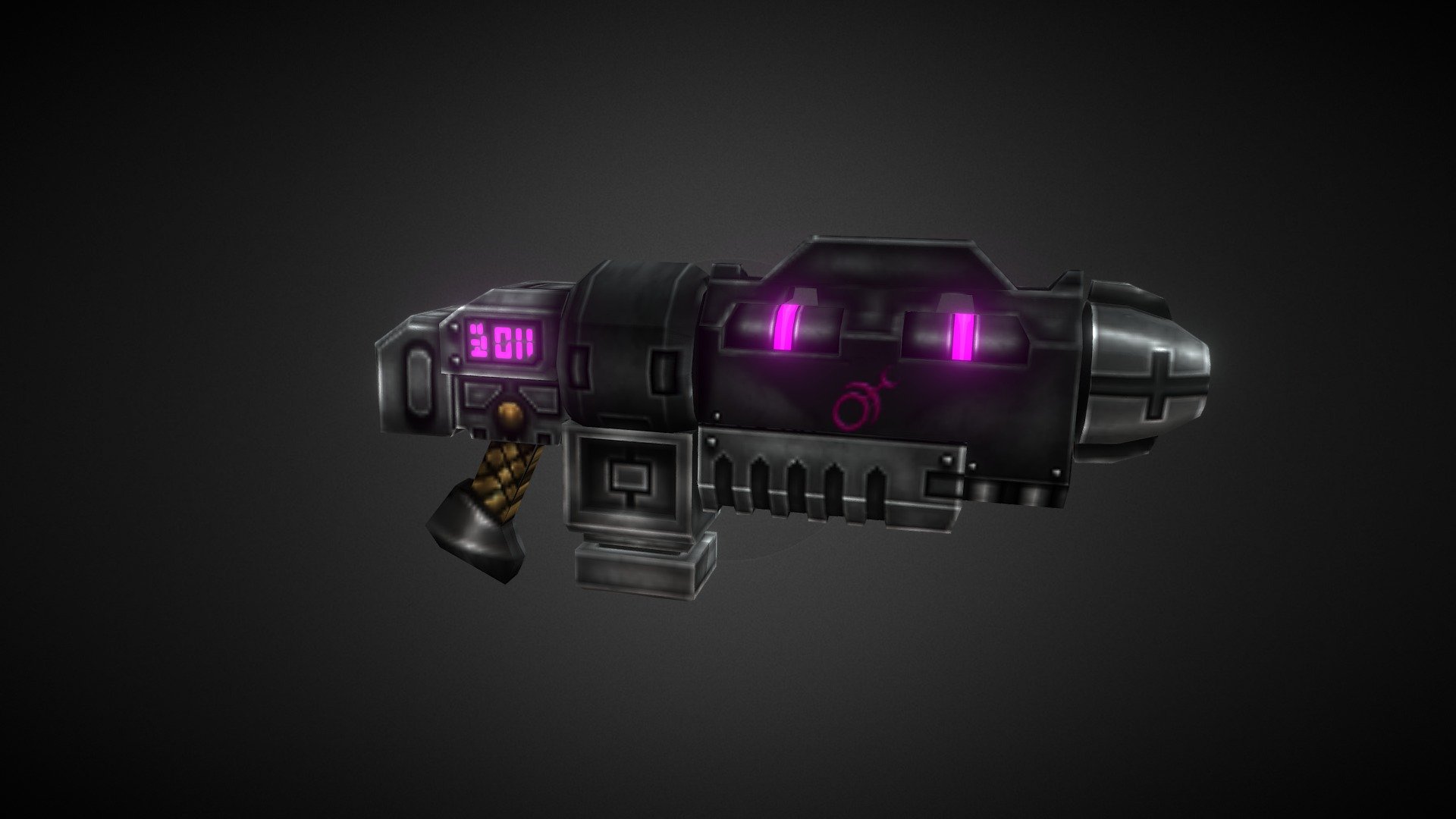 Slaaneshi Mark Grav Gun 3d model