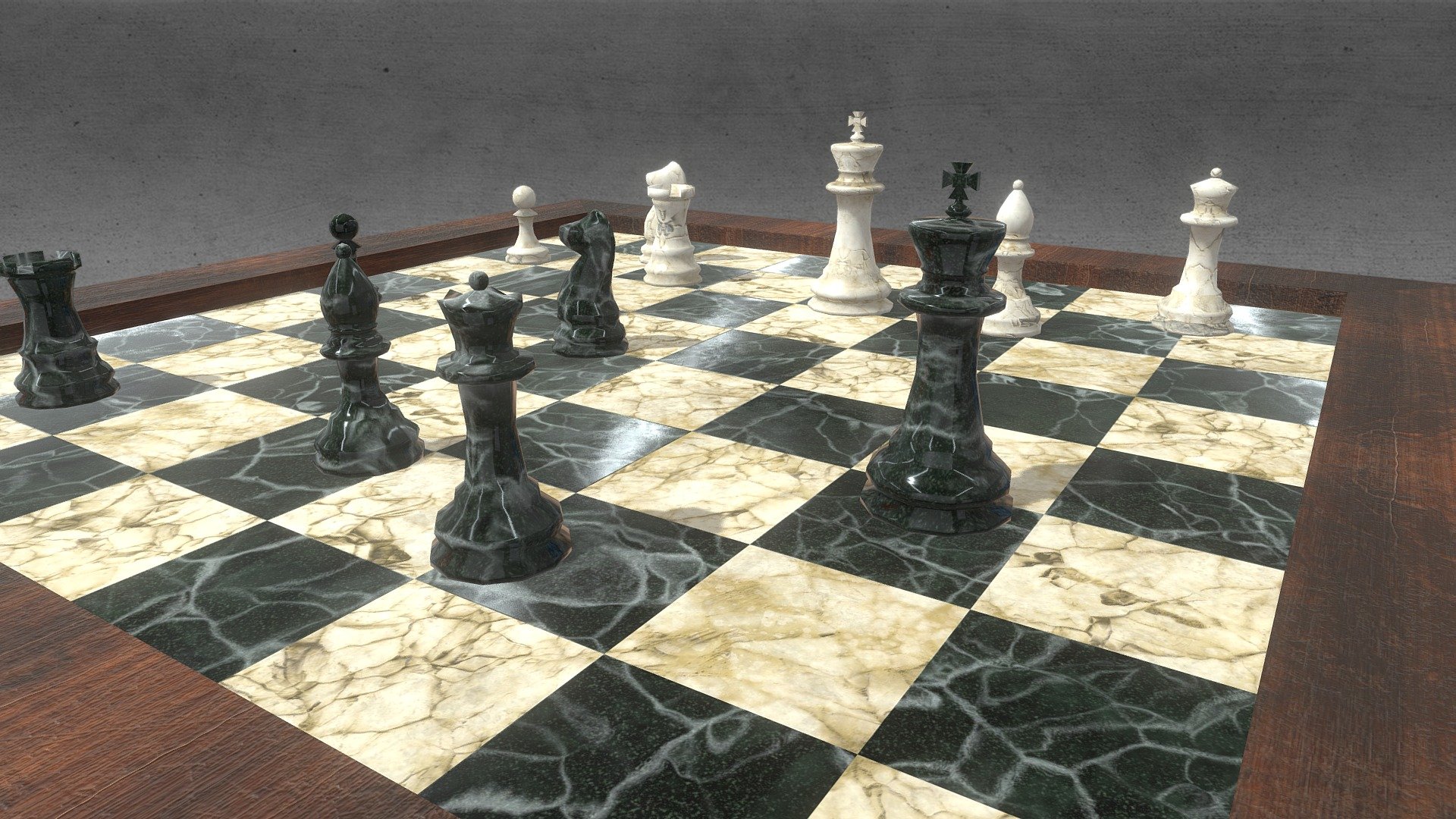 Decorative Chess 3d model