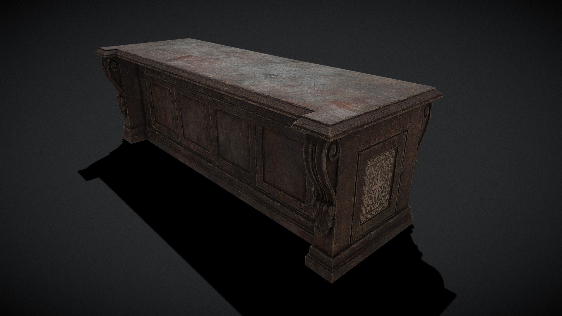 Renaissance End Table 3d model