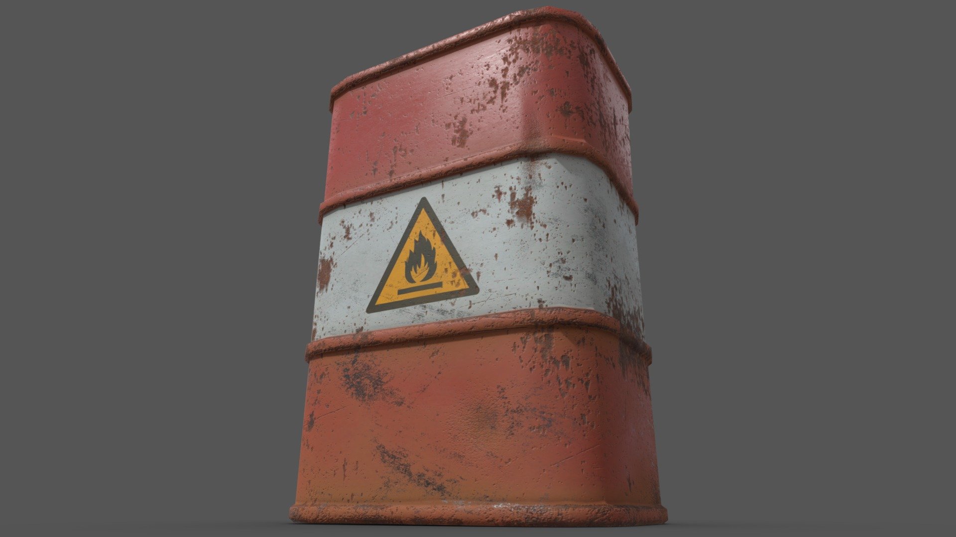 Oil Drum 3d model