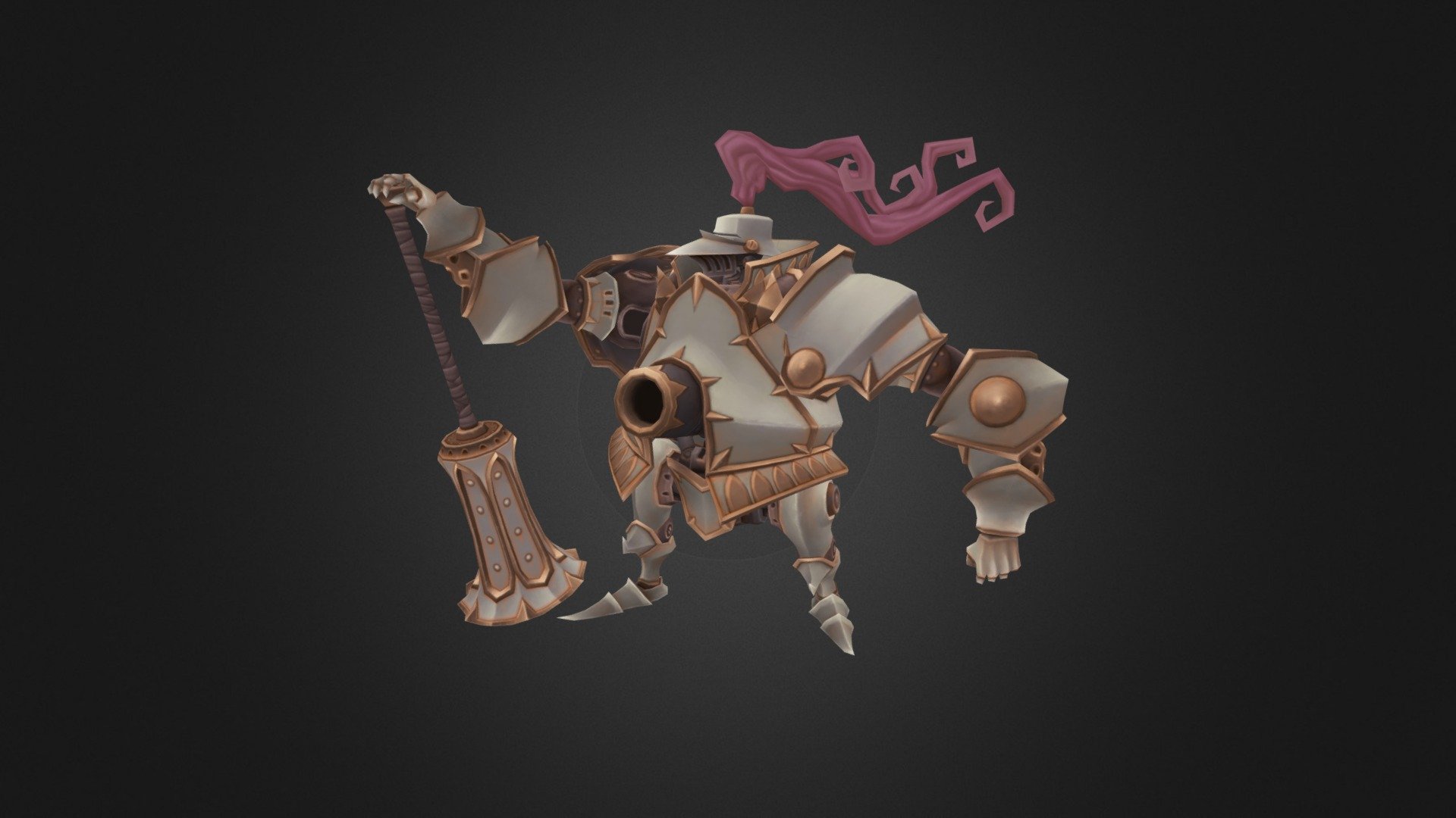 Steam Knight 3d model