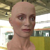 The 3d model Lotte Verbeek head.