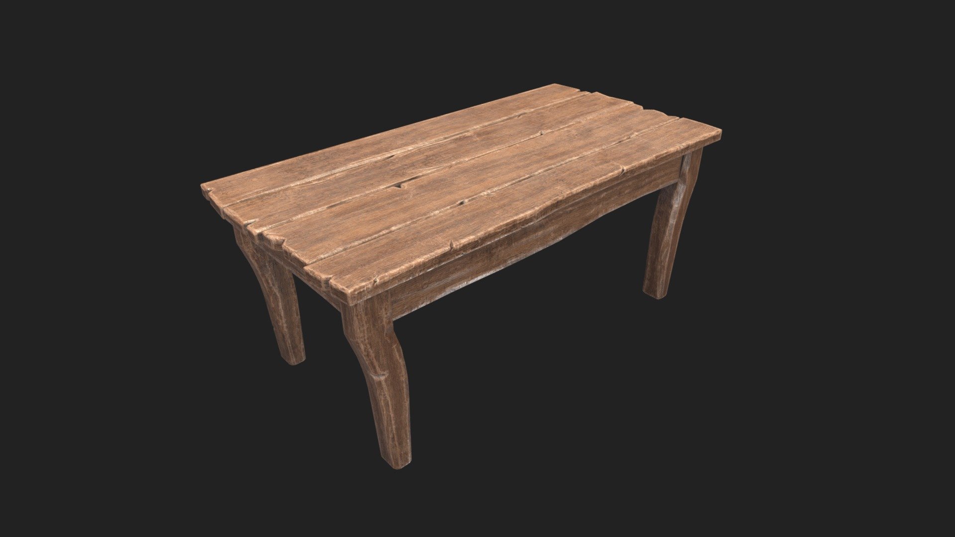 Medieval Table 3d model