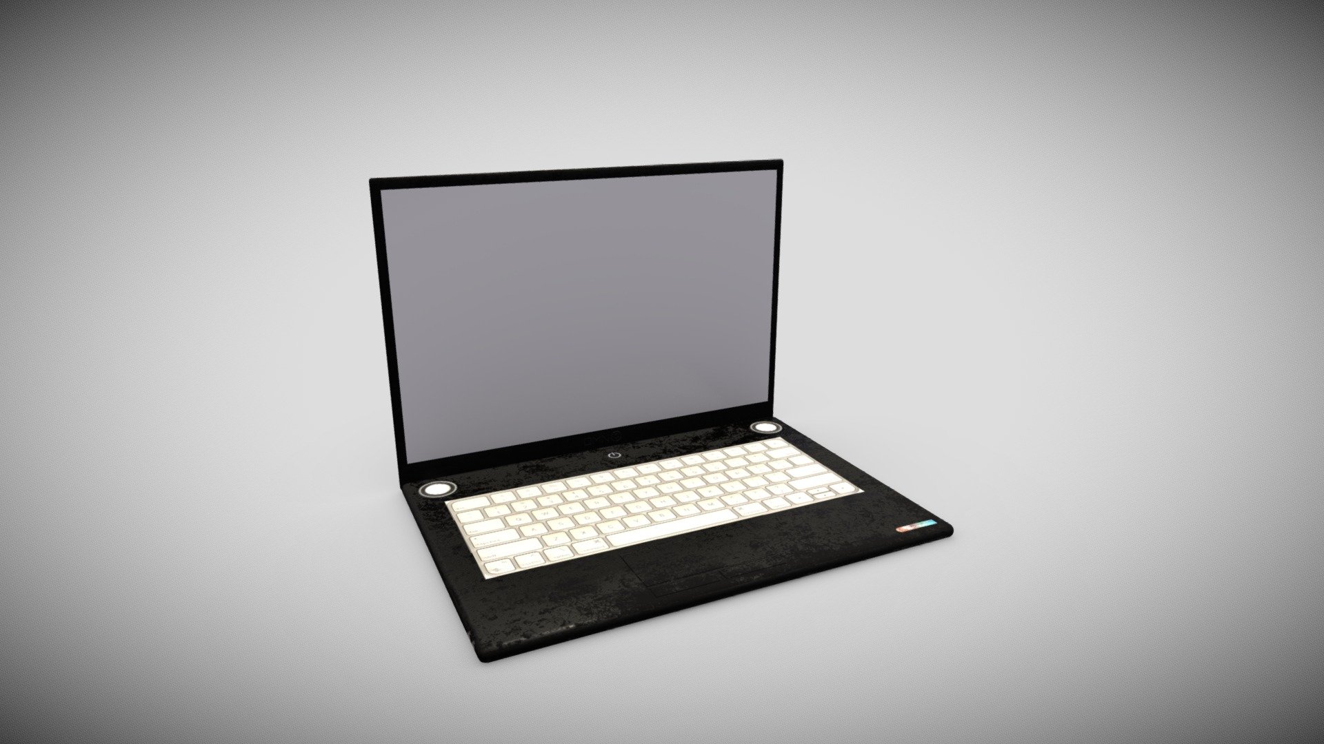 Laptop Black 3d model