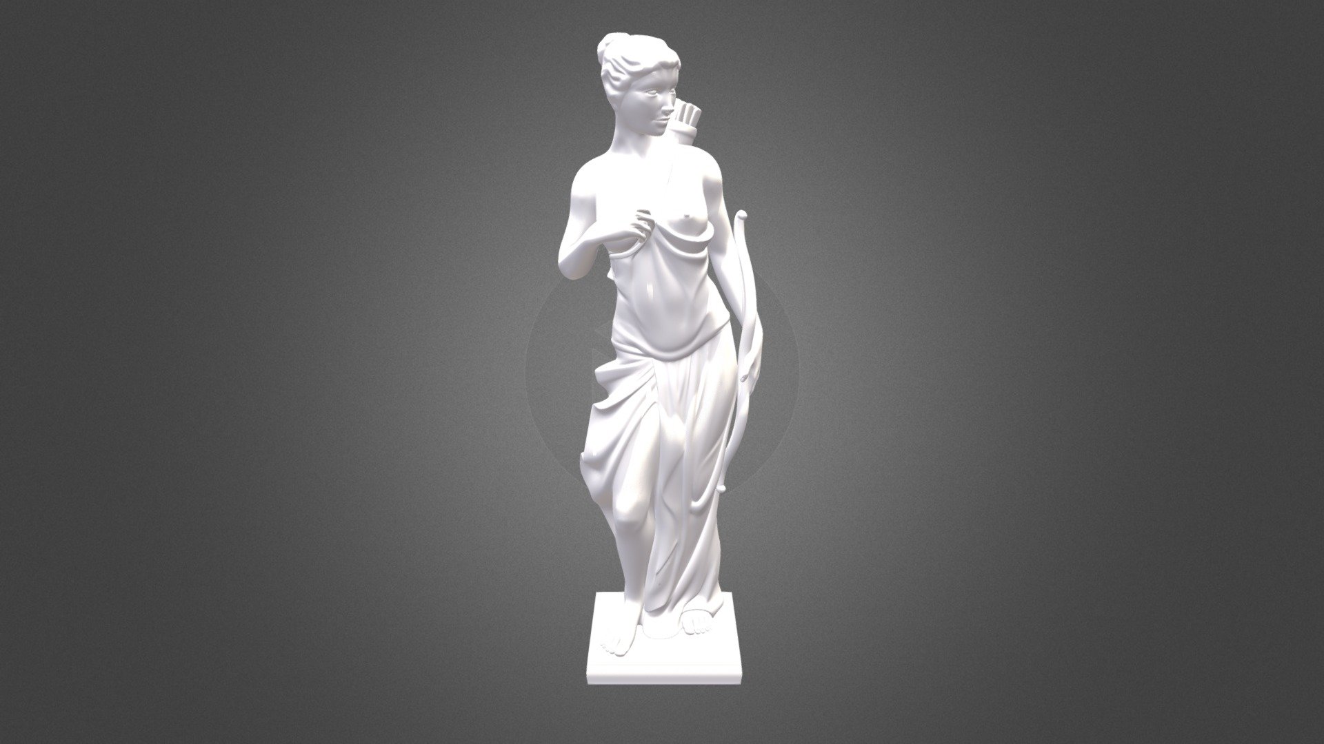 Archer sculpture 3d model