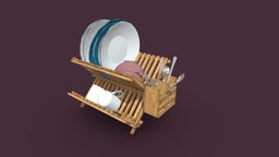 Loaded Dish Rack | Game Assets