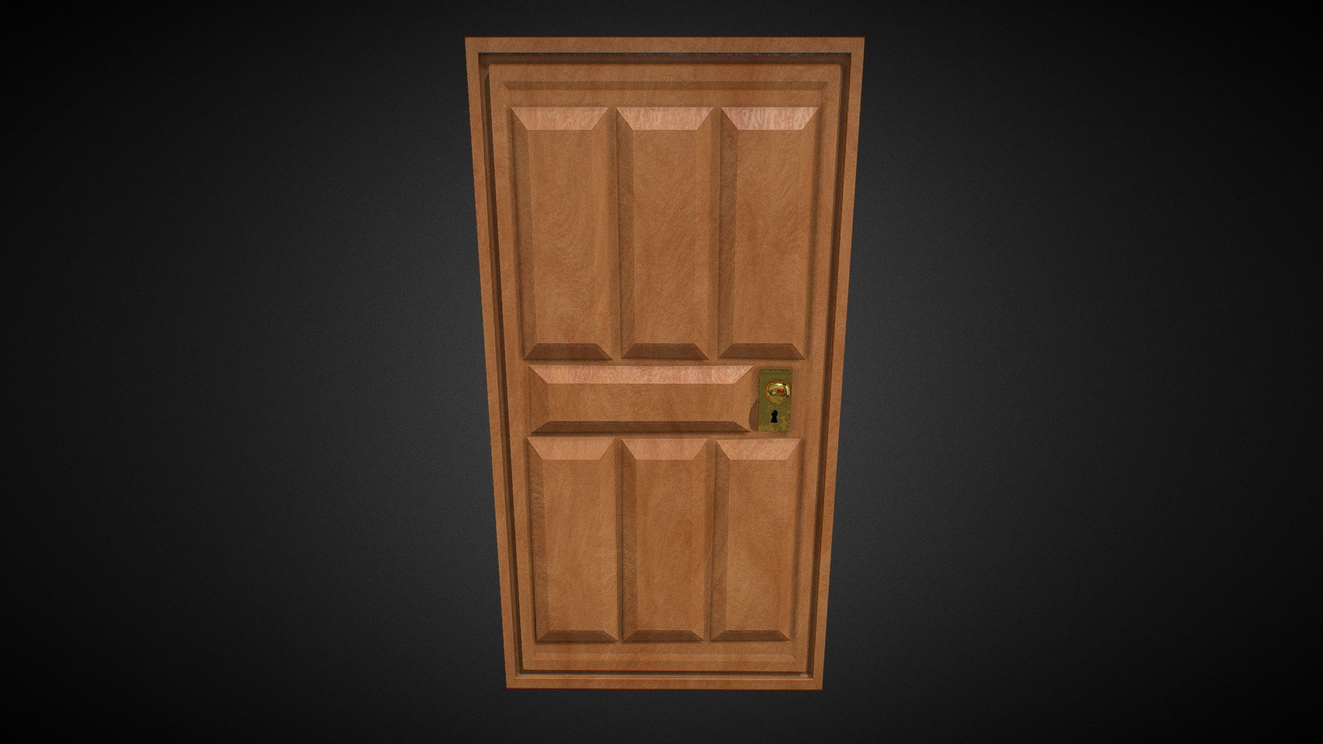 Wooden Door 3d model