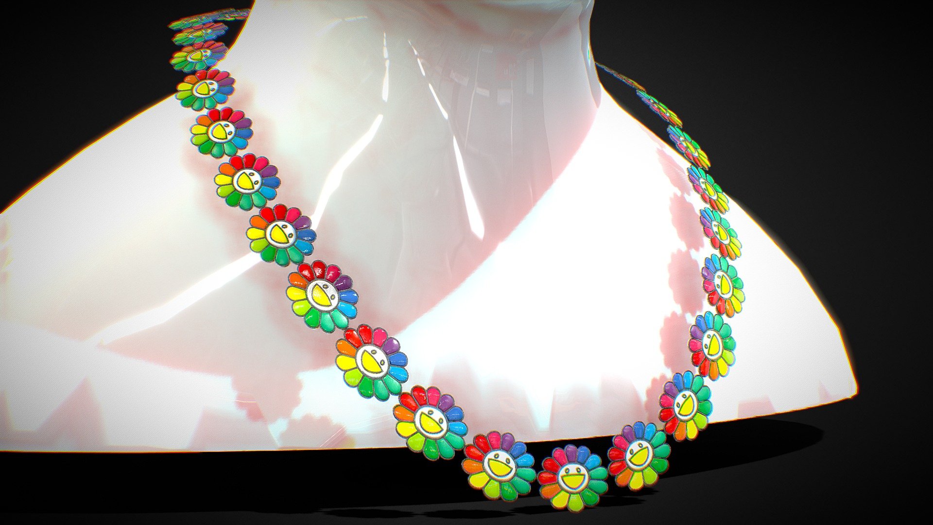 Designer Necklace 3d model