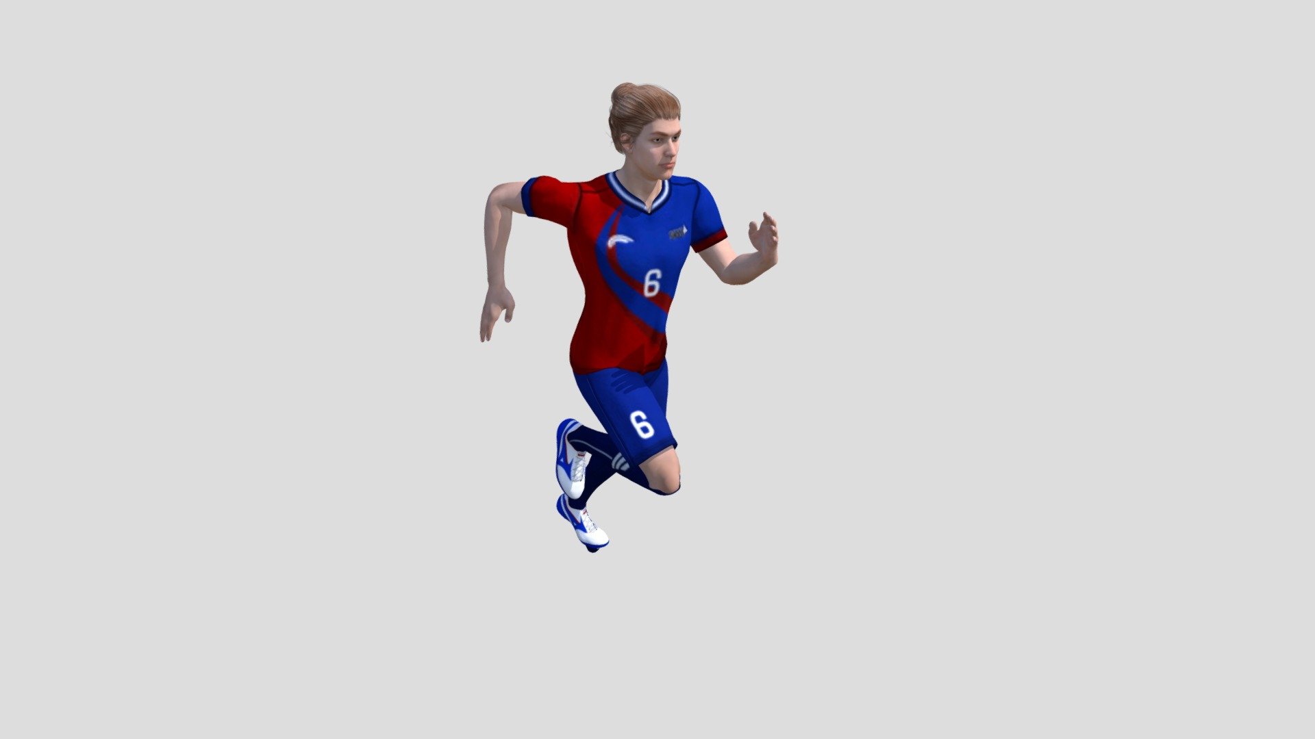 Human Football character 3d model