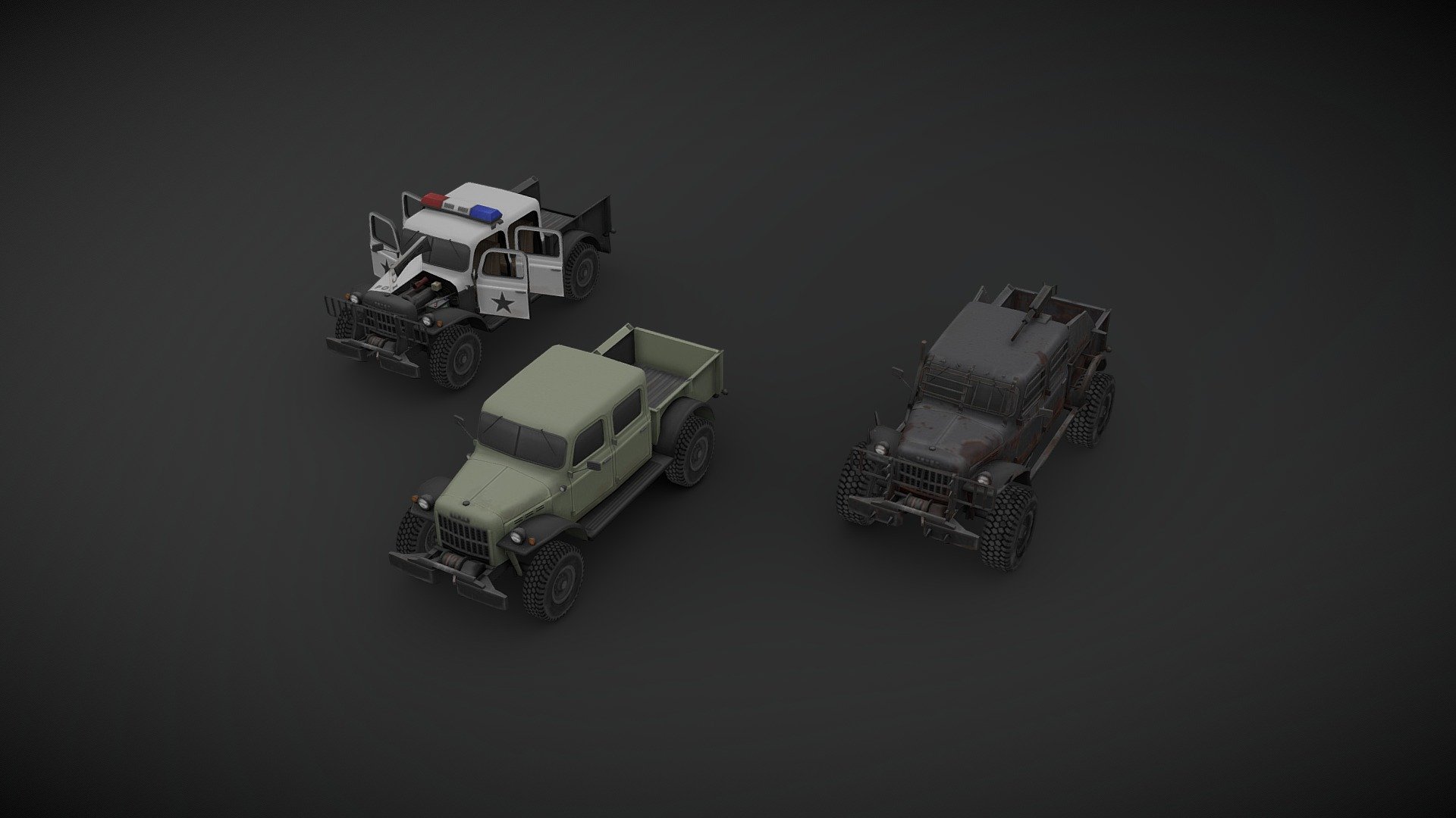 49 Dodge Power Wagon 3d model