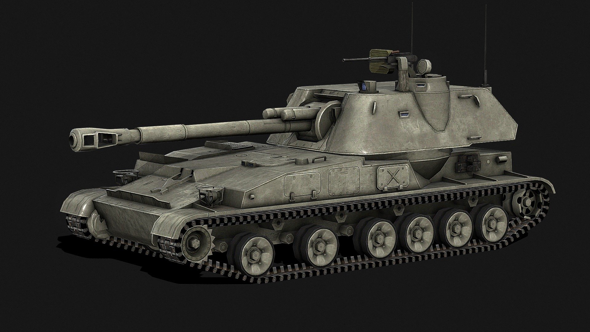 2S3 Akatsiya 3d model