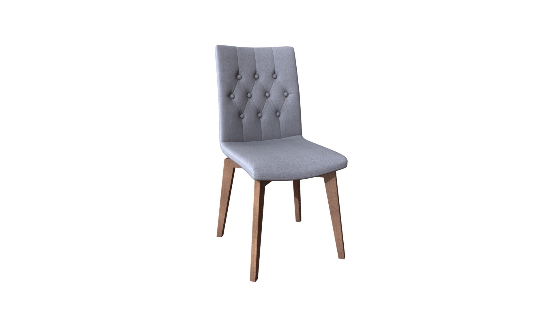 Orebro Dining Chair Graphite 3d model