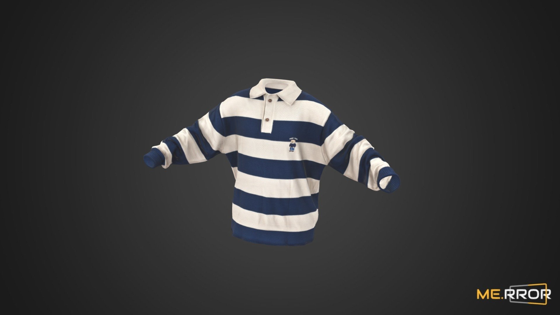 [Game-Ready] Stripes Knit 3d model