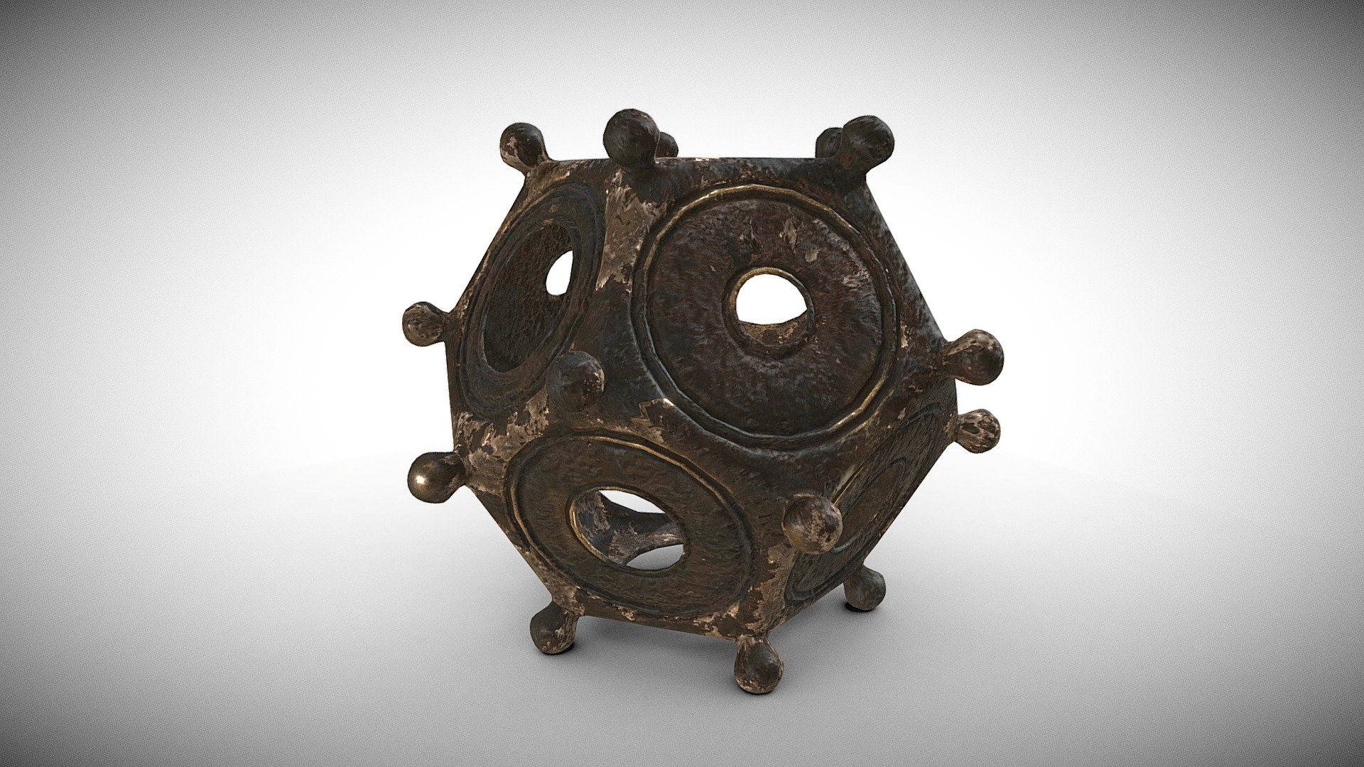 Roman dodecahedron 3d model