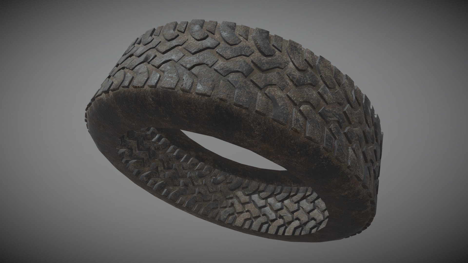 Dirty Tyre 3d model