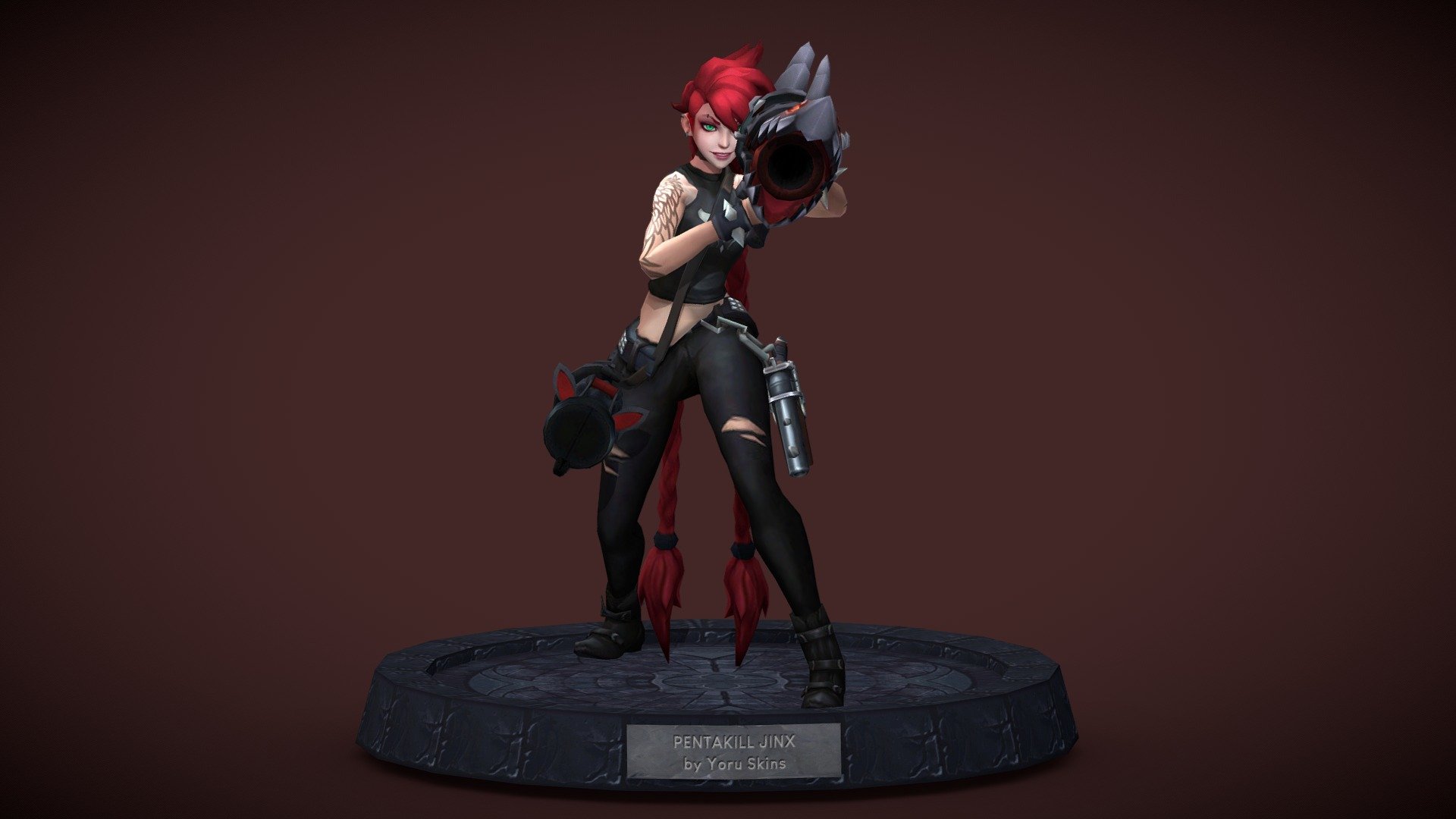 Pentakill Jinx [League of Legends custom skin] 3d model