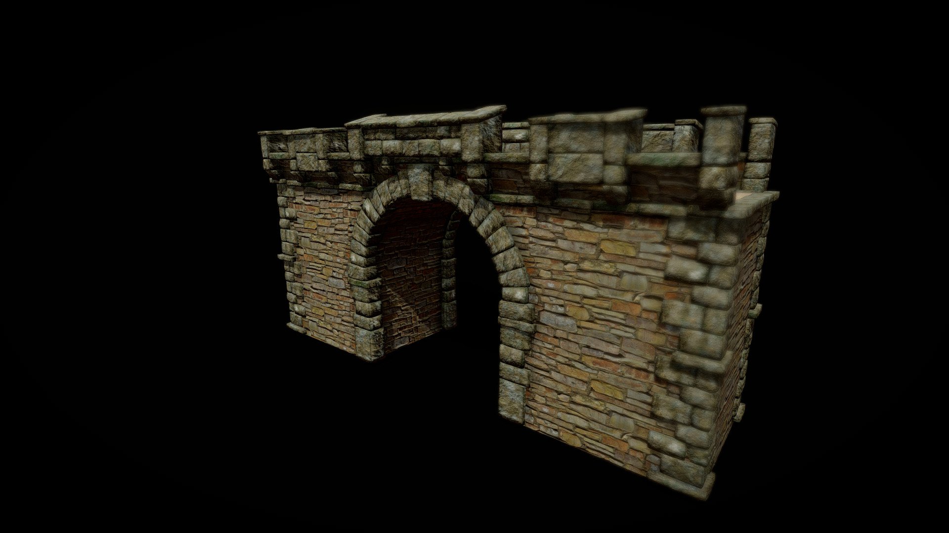 Citywall Gate 3d model