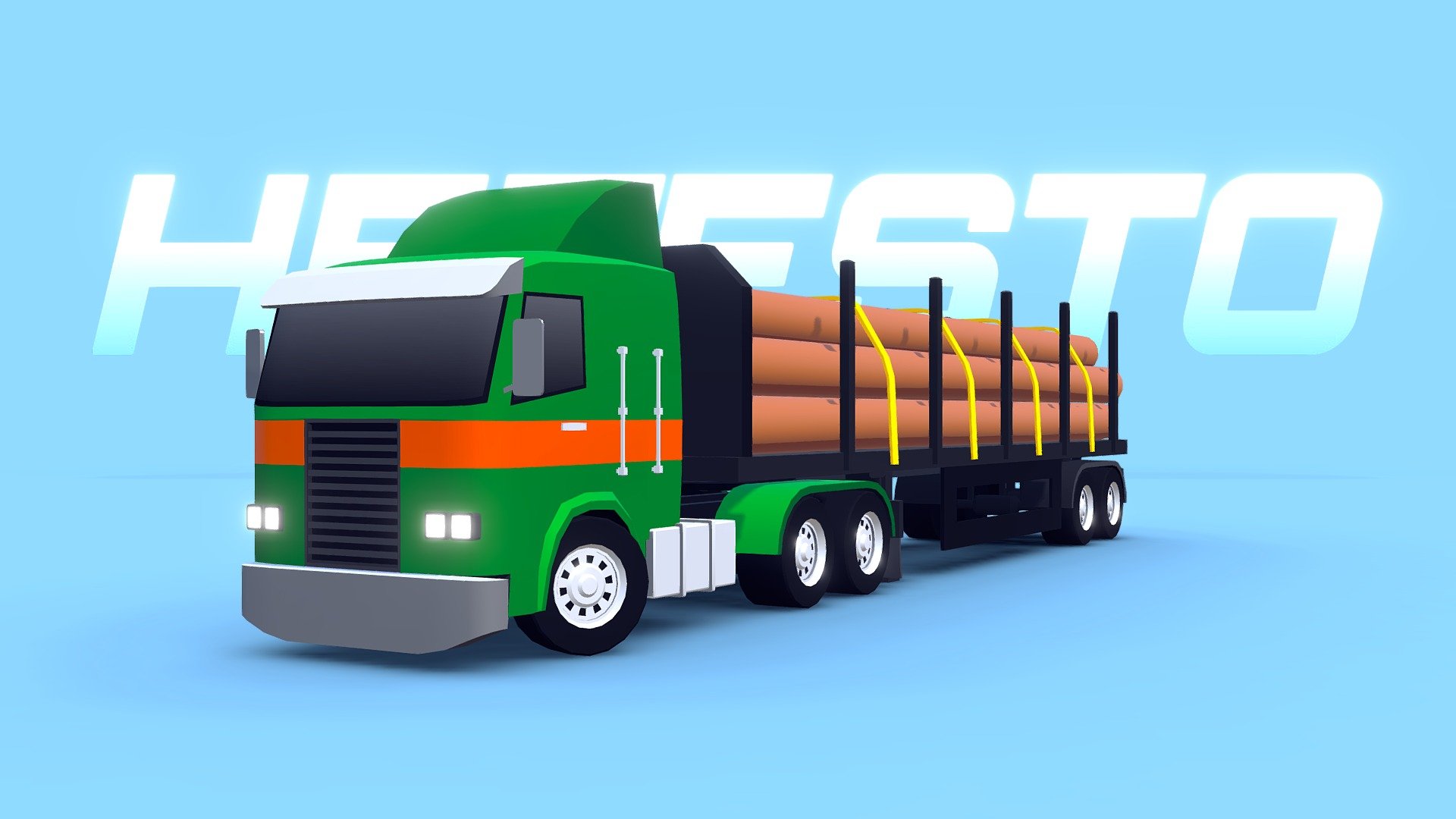 ARCADE: "Hefesto" Truck Wood Cargo 3d model