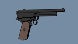 Low-Poly Mars Automatic Pistol