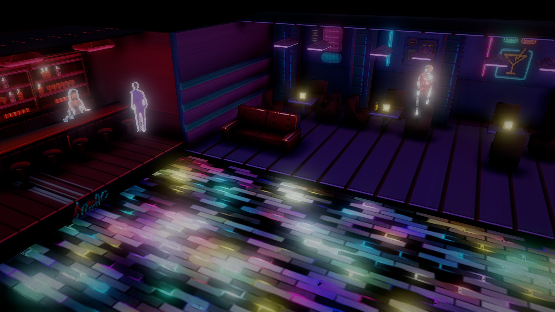 Club Atomic: Where the holograms go. 3d model