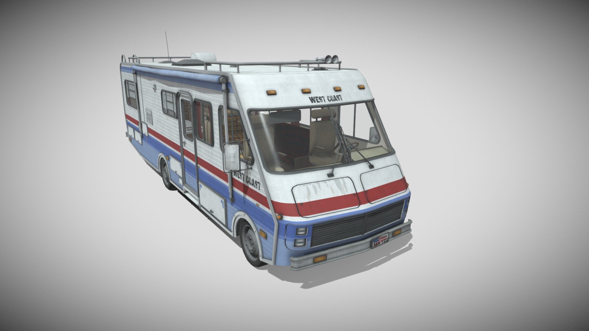 80s Motorhome 3d model