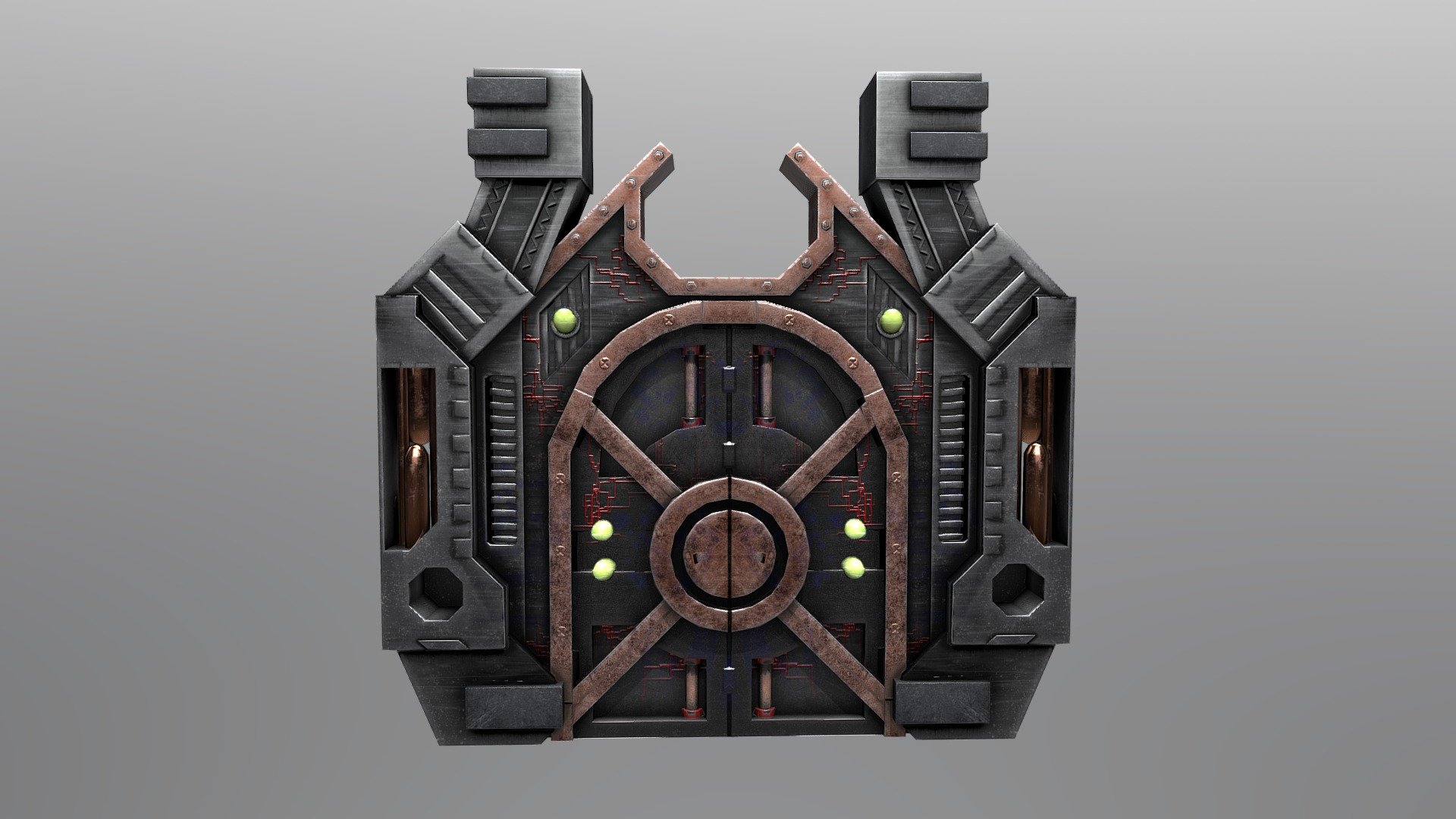 SciFi Door 3d model